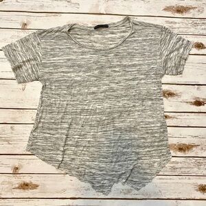 Harlowe & Graham Marled Grey Short Sleeve Tee
